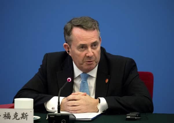 Britain has the potential to be a 21st century exporting superpower, Liam Fox will claim as he sets out a new export strategy for the UK after Brexit. Picture: AP Photo/Mark Schiefelbein.