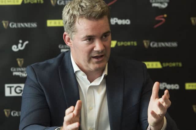 Pro14 chief executive
 Martin Anayi was in Glasgow. Picture: SNS