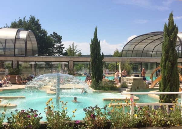 Part of the pool complex at Camping la Croix du Vieux Pont, Berny-Riviere.