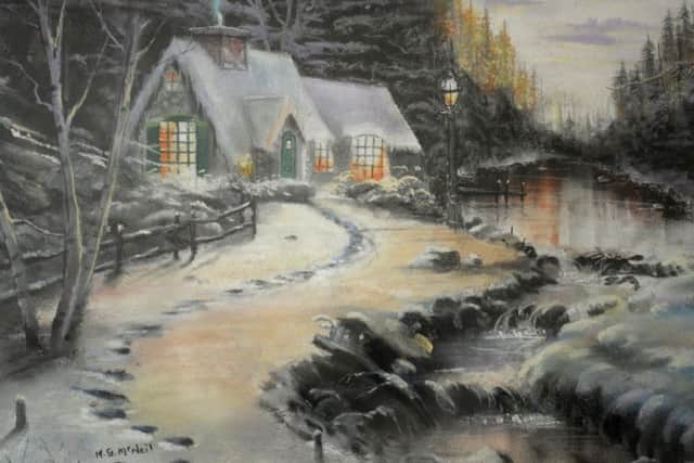One of Margaret's 350 paintings. Picture: SWNS