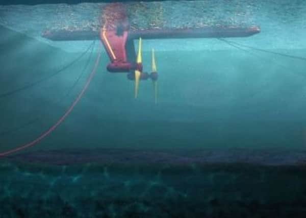 The company behind the tidal turbine praised the turbine's 'phenomenal' result.Picture: ScotRenewables