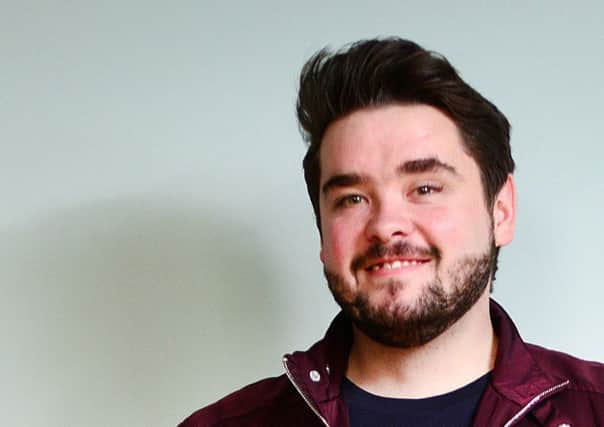 Comedian Adam Rowe, winner of the Dave Joke of the Fringe 2018 award, responded with polite scorn when asked if there was a formula for being funny (Picture: UKTV Dave/Martina Salvi)