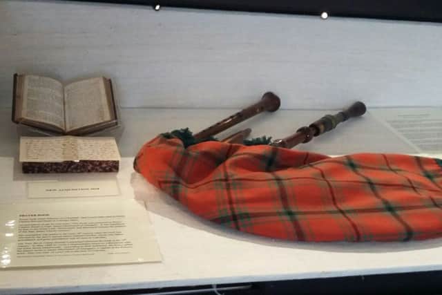 The prayer book pictured top left at West Highland Museum in  Fort William. PIC: Contributed.