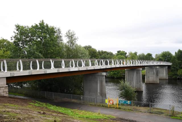 The new bridge reuses the piers of the original 60-year-old span. Picture: Glasgow City Council
