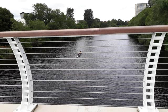 The bridge's open parapet provides clear views along the river. Picture: The Scotsman