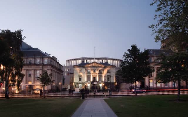 New artist impressions of The Impact Centre - the proposed concert hall behind St. Andrew Square, Edinburgh
.