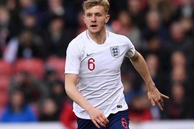 Joe Worrall in action for England Under-21s. The defender is reportedly a target for Rangers. Picture: Getty Images