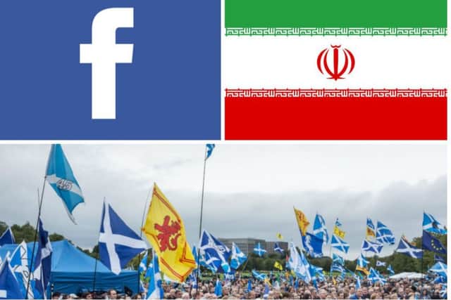 A pro independence Facebook page was one of hundreds of fake accounts linked to Iran. Pictures: TSPL/Creative Commons