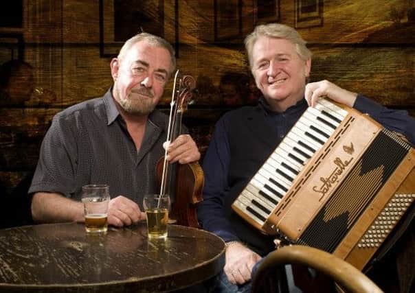 Traditional music duo Aly Bain and Phil Cunningham are performing in Falkirk next week