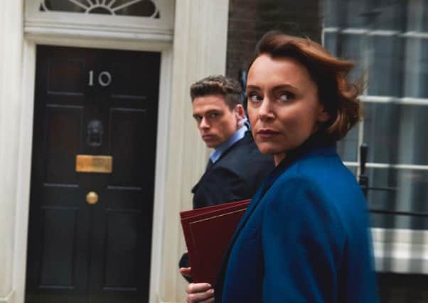 Julia Montague (Keeley Hawes), right, has fuelled specuation over her character's death in hit TV series Bodyguard