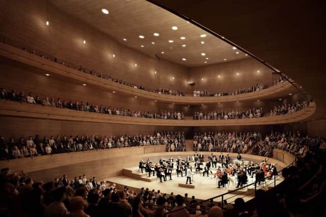 Artist's impressions of the new concert hall.