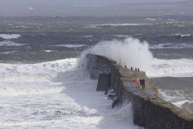 Stock image of stormy conditions. Storm Ali blew a caravan off a cliff in Ireland. Picture: Neil Dobson