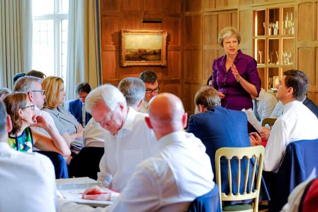 Prime Minister Theresa May and members of her Cabinet meet at her country retreat Chequers on July 6, 2018 in Aylesbury, England.  Picture: Joel Rouse - Crown Copyright via Getty Images.