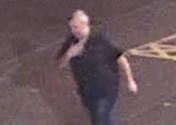 Police are keen to trace the man pictured.