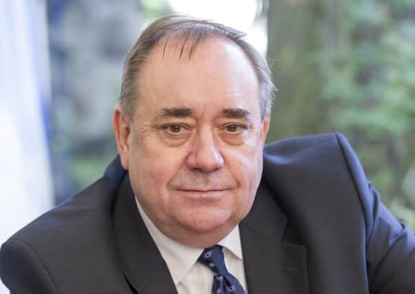 Alex Salmond speaks to the press at the Champany Inn, Linlithgow.