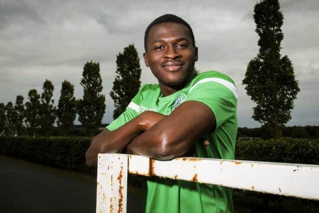 Hibs loan signing Thomas Agyepong. Picture: Paul Devlin/SNS