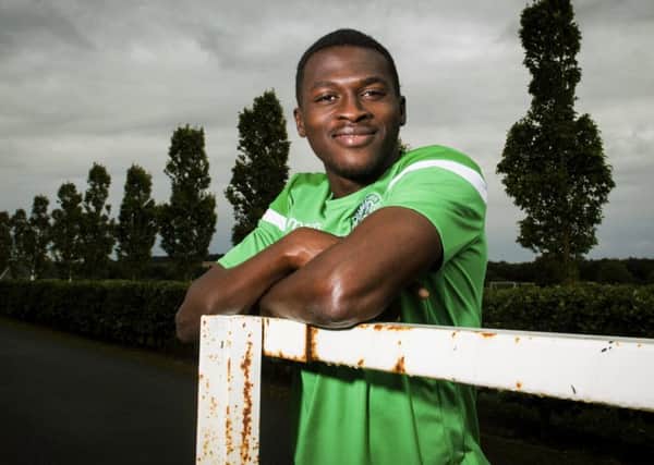 Hibs loan signing Thomas Agyepong. Picture: Paul Devlin/SNS