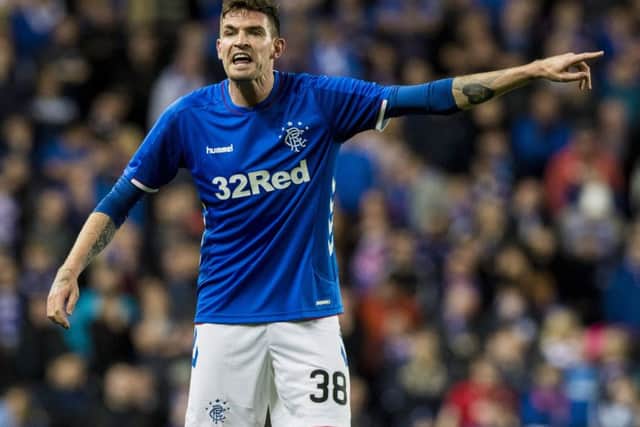 Kyle Lafferty in action for Rangers. Pic: SNS