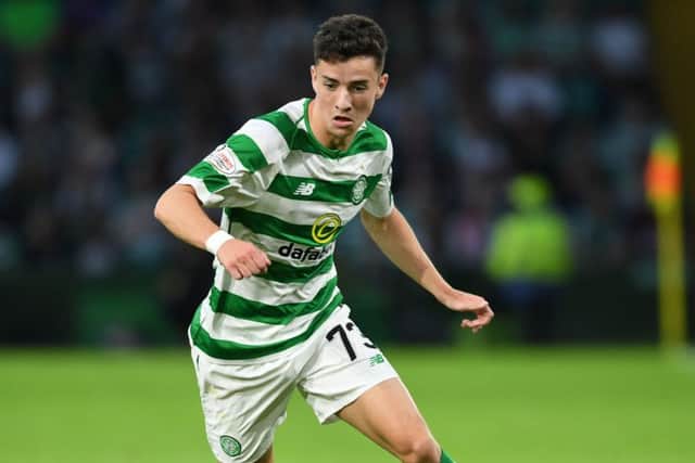 Mikey Johnston in action for Celtic. Pic: SNS