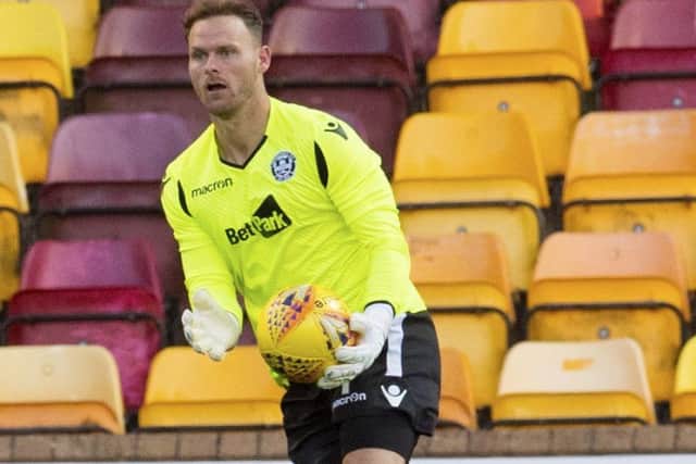 Trevor Carson in action for Motherwell. Pic: SNS