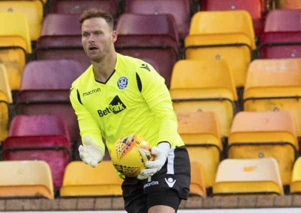Trevor Carson in action for Motherwell. Pic: SNS