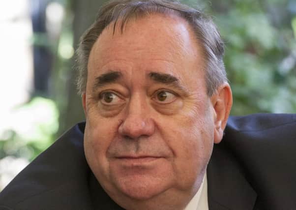 Alex Salmond speaks to the press at the Champany Inn, Linlithgow.