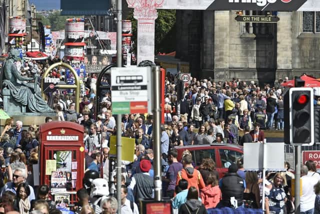 A very busy Edinburgh Royal Mile packet with festival goers


 Picture: Neil Hanna