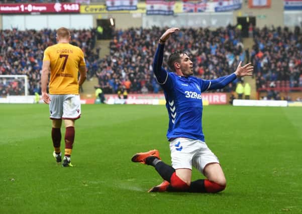 Kyle Lafferty celebrates his equaliser. Picture: SNS