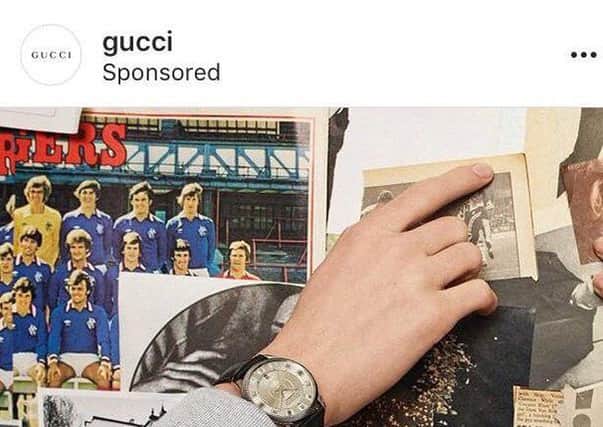 The advert. Gucci/Instagram