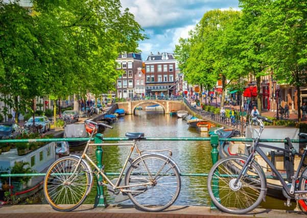 Bicycles are the ideal way to explore central Amsterdam