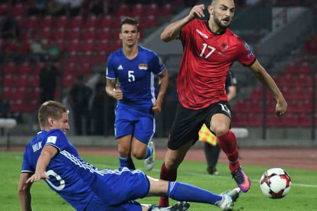 Eros Grezda has six caps for Albania. Picture: Getty