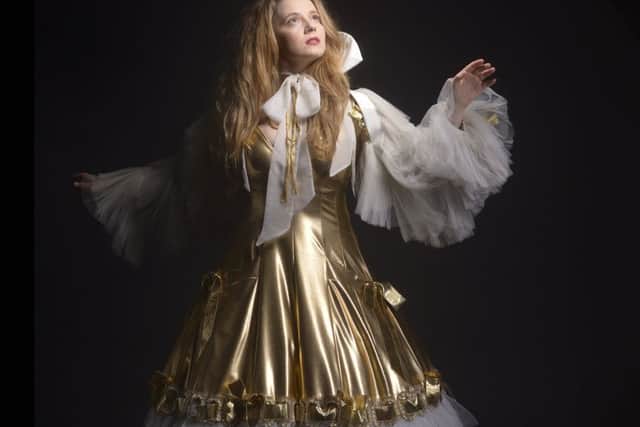 Jessica Hardwick wearing a Pam Hogg design for National Theatre of Scotland's Cyrano de Bergerac Photograph: Julie Howden