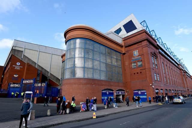 A general view of Ibrox Stadium. Picture: Ian Rutherford/PA Wire