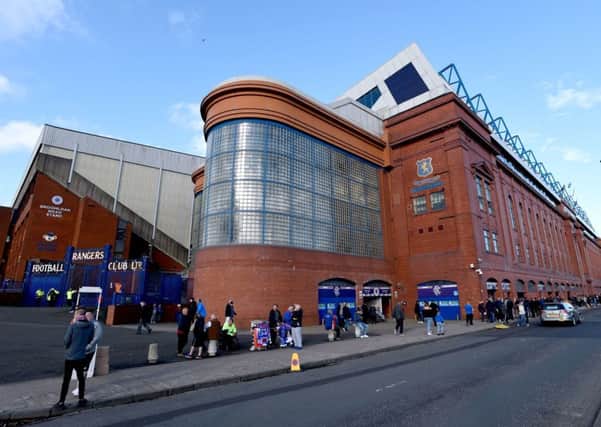 A general view of Ibrox Stadium. Picture: Ian Rutherford/PA Wire