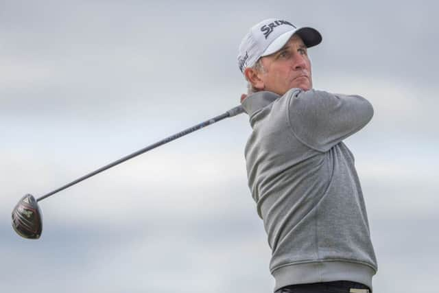 On-form Turnhouse player Euan McIntosh opened with a 68 to sit one shot off the lead at Gleneagles. Picture: Kenny Smith