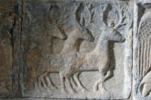 The church is decorated with remarkable stonework, including this depiction of stags. PIC:Savagecat/Flickr/CreativeCommons.