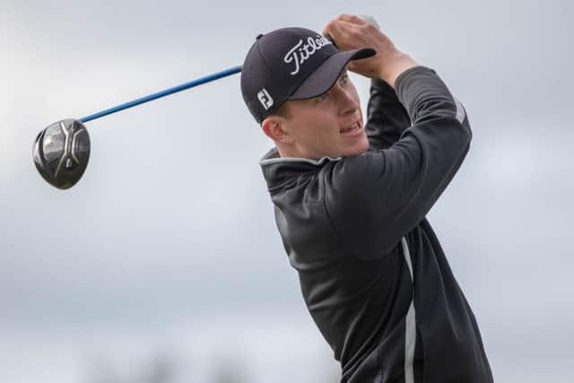 Euan Walker in action at the Carrick Neill Scottish Open Championship at Gleneagles. Picture: Kenny Smith