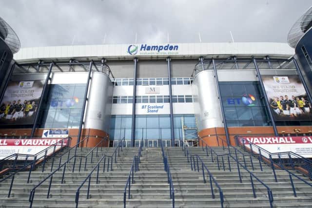 Hampden Park, the home of Scottish football
