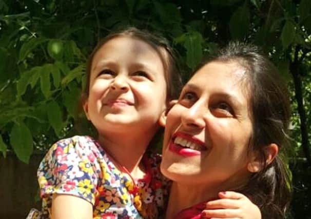 Nazanin Zaghari-Ratcliffe with her daughter Gabriella during her temporary release from prison in Iran. Picture: PA Wire