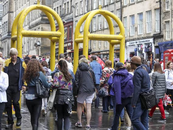 Only part of the Royal Mile is pedestrianised during the Edinburgh Festival Fringe.
