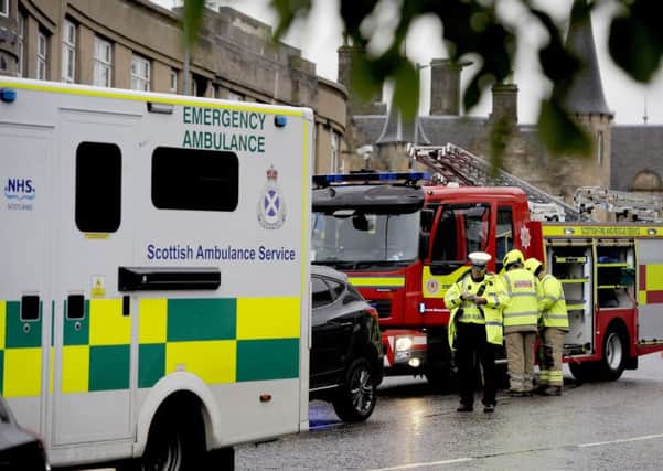 New recruits could receive Â­training from each of the three emergency services as bosses draw up plans to pool resources and face the challenges of Scotlands ageing population. Picture: Michael Gillen.