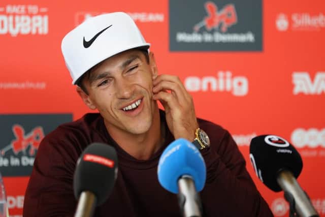 Denmark's Thorbjorn Olesen at a press conference ahead of the Made in Denmark at the Silkeborg Ry GC. Picture: Warren Little/Getty