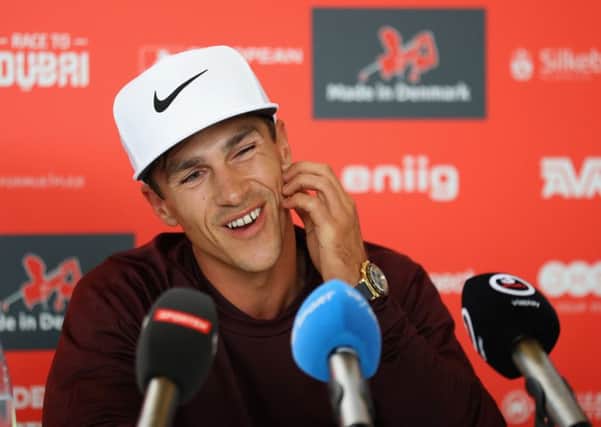 Denmark's Thorbjorn Olesen at a press conference ahead of the Made in Denmark at the Silkeborg Ry GC. Picture: Warren Little/Getty