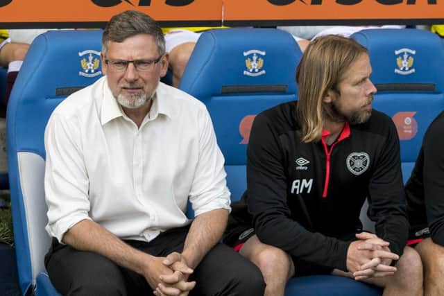Hearts assistant Austin MacPhee, right, will stand on the sidelines but manager Craig Levein will continue to pick the team. Picture: SNS