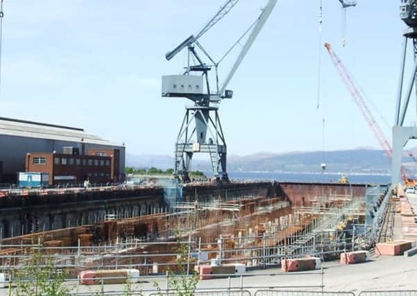 Inchgreen dry dock in Greenock. Picture: geograph.co.uk