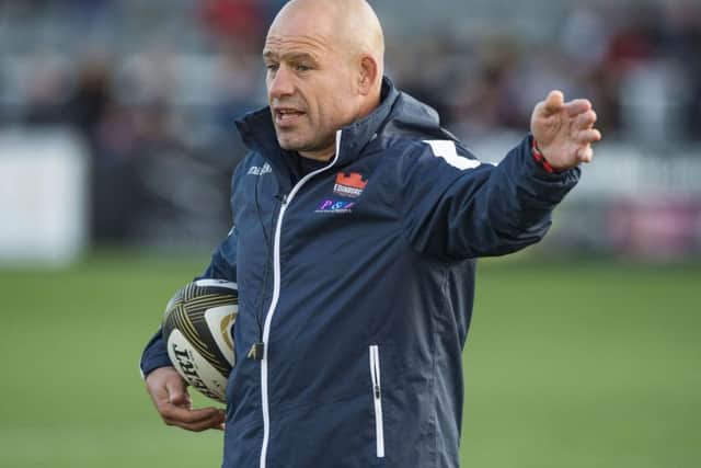 Edinburgh head coach Richard Cockerill supervises training. Picture: Gary Hutchison/SNS/SRU