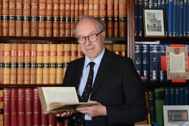 Lord Hope at his India Street home, Edinburgh, June 2013.   Lord Hope shall be retiring from his position of Deputy President of the U.K Supreme Court at the end of this month.