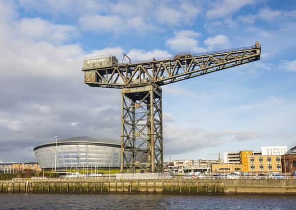 The Finnieston Crane features in the last segment of Night Mail. Photo: Kenny Lam.
