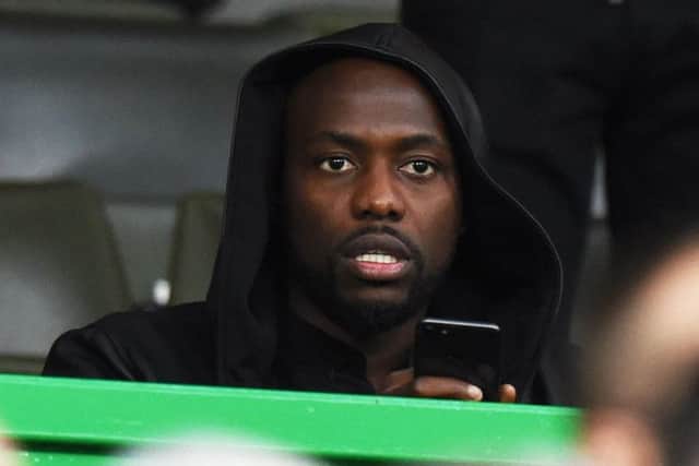 Youssouf Mulumbu in the stands at Celtic Park. Picture: SNS Group Ross Parker
