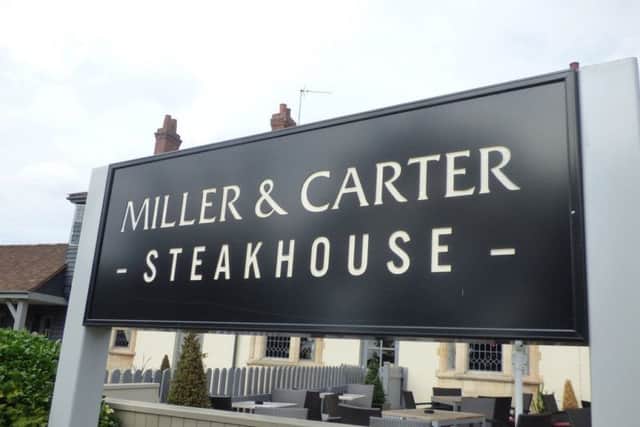 The incident happened at the Miller and Carter steakhouse in Aberdeen